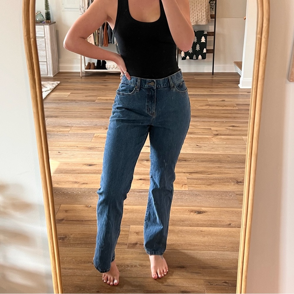 Vintage Ralph Lauren Dark Denim Flare Jeans Size 10